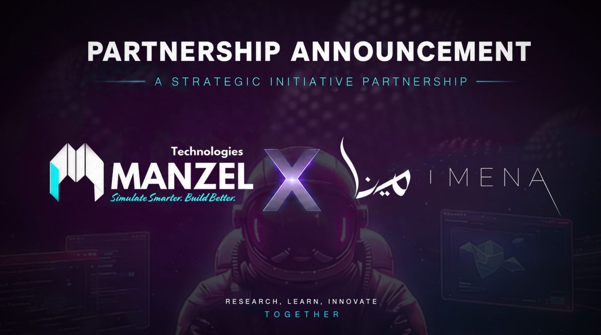 Partnership Announcement — Manzel Technologies x iMENA: A Strategic Initiative Partnership. Research, Learn, Innovate Together.